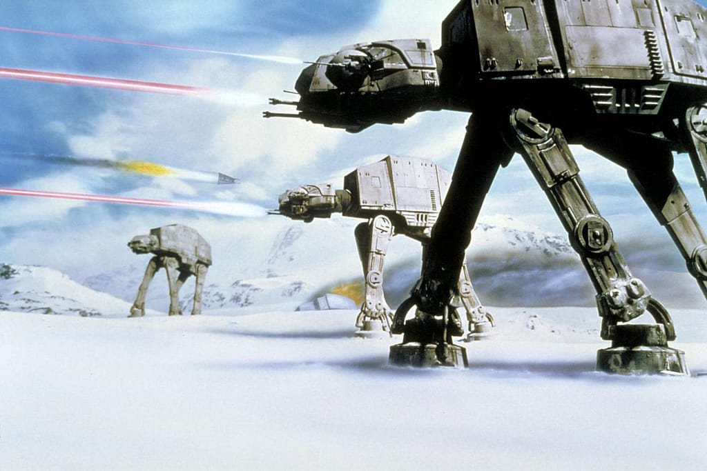 AT-ATs from Empire Strikes Back